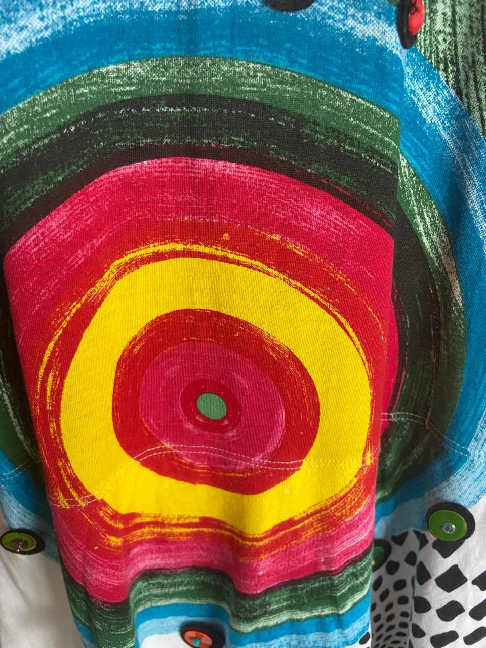Vestido de verão alças largas, saia baloné. Desigual. Tamanho L – photo 5